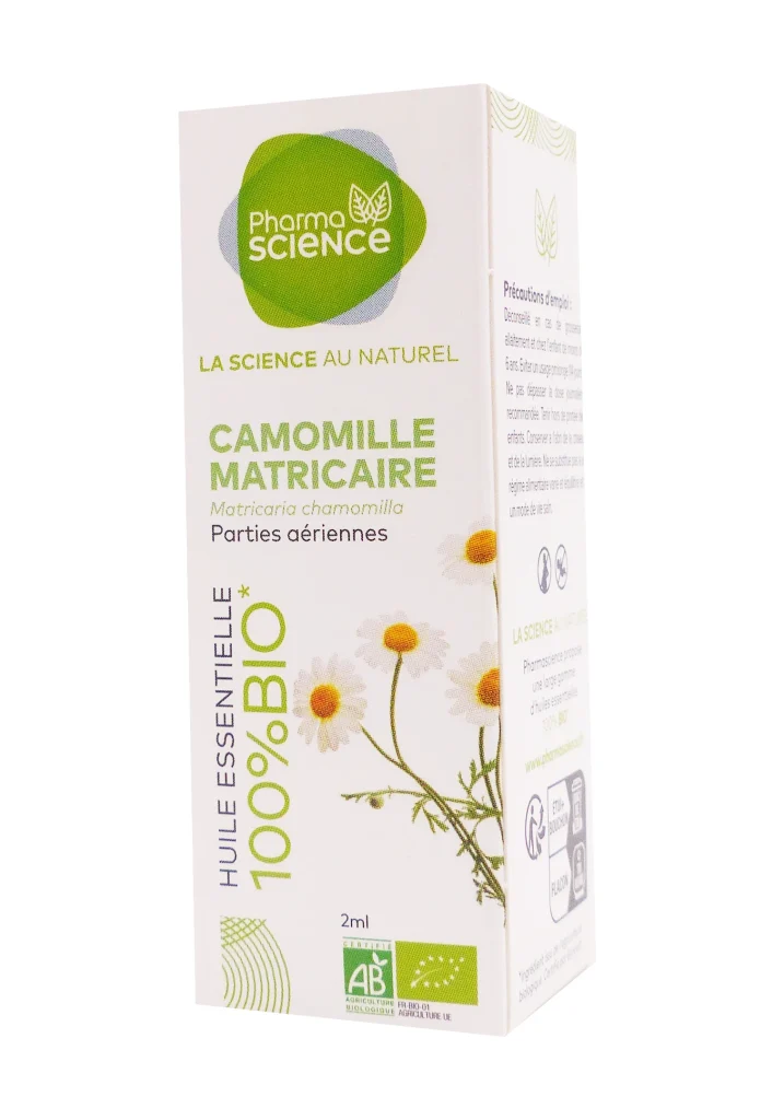 PHARMASCIENCE HUILE ESSENTIELLE CAMOMILLE MATRICAIRE BIO 2ML 2 pharmascience camomille matricaire