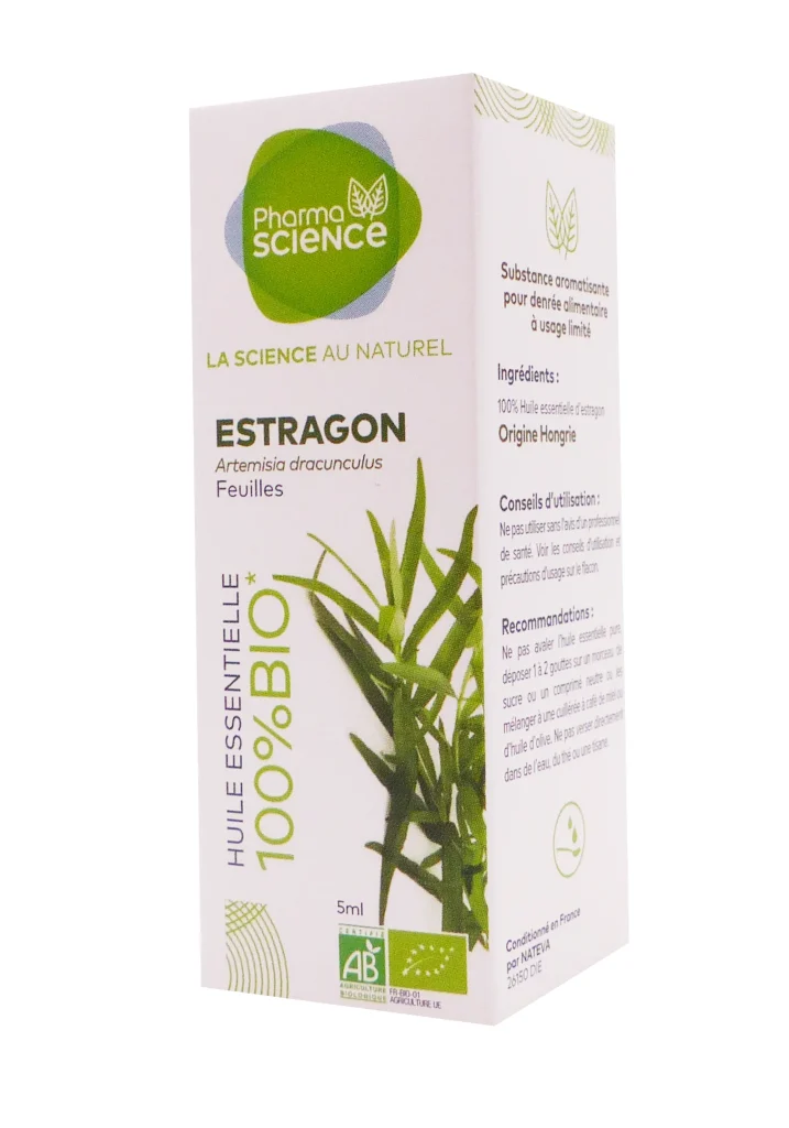 PHARMASCIENCE HUILE ESSENTIELLE ESTRAGON 5 ML 2 pharmascience estragon bio