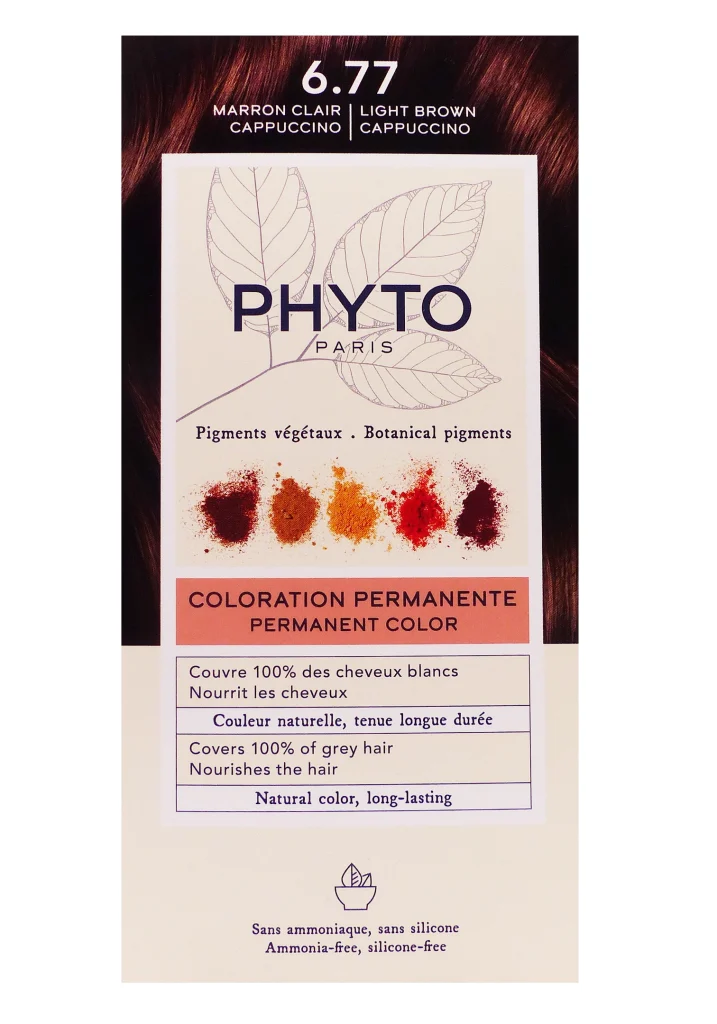 phyto 6.77 marron clair cappuccino