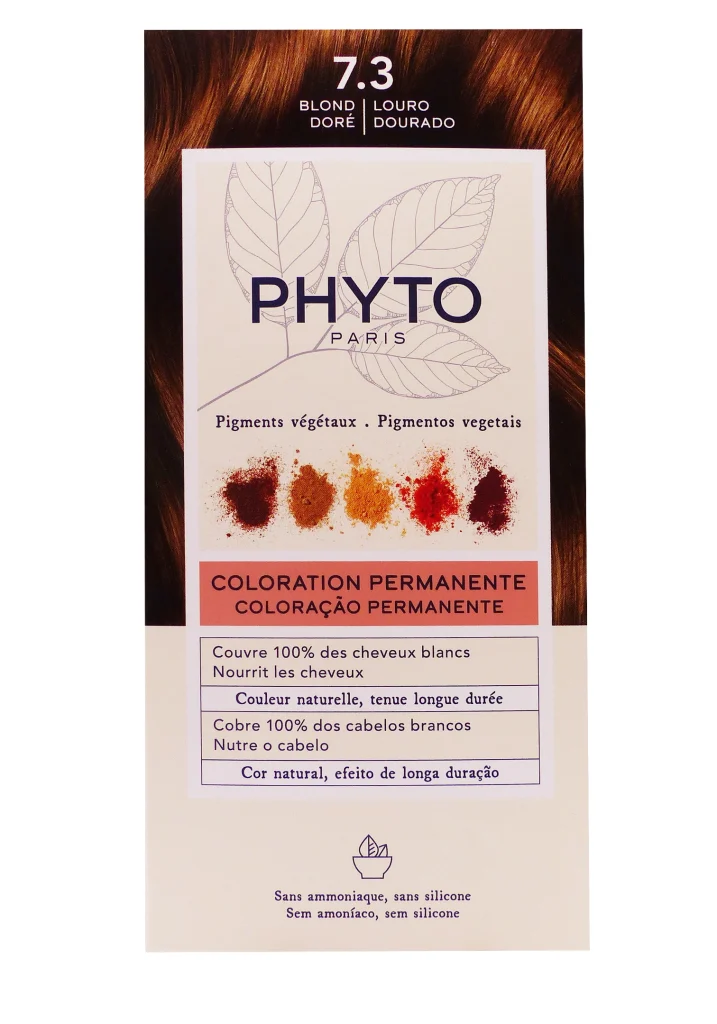 PHYTO COLORATION PERMANENTE 7.3 BLOND DORE 2 phyto coloration permanente 7.3 blond dore