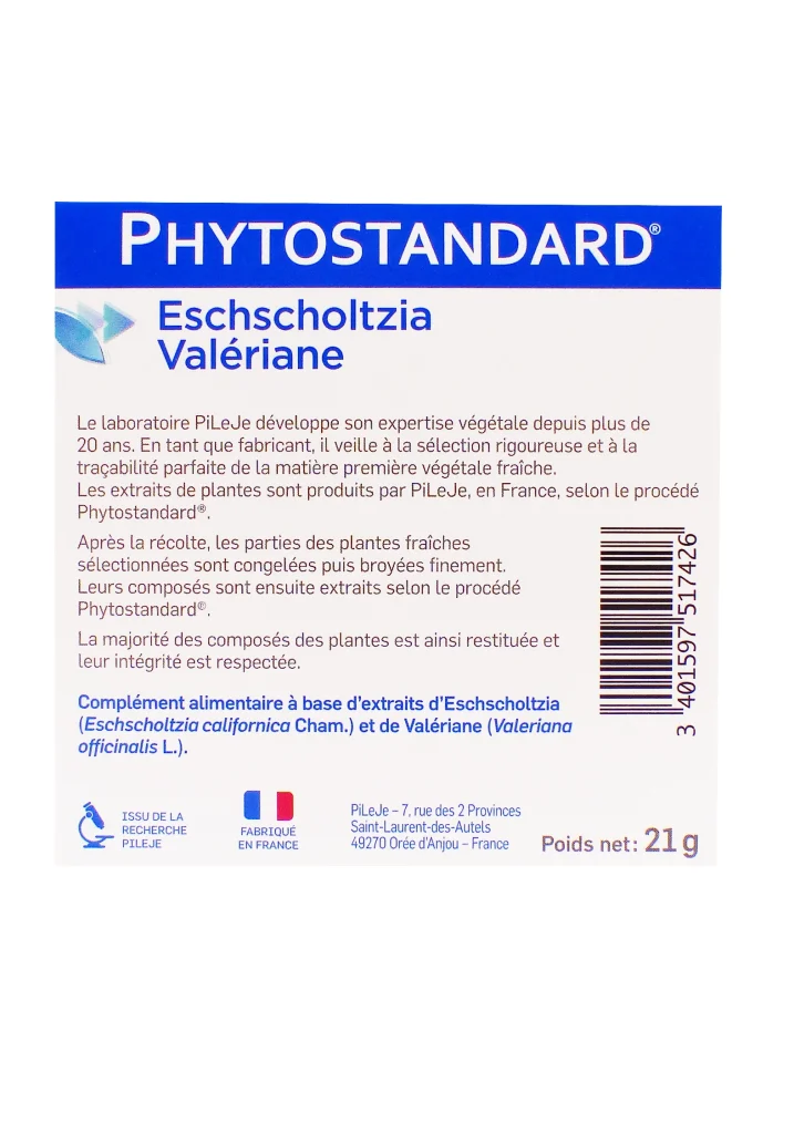 phytostandard valeriane dos