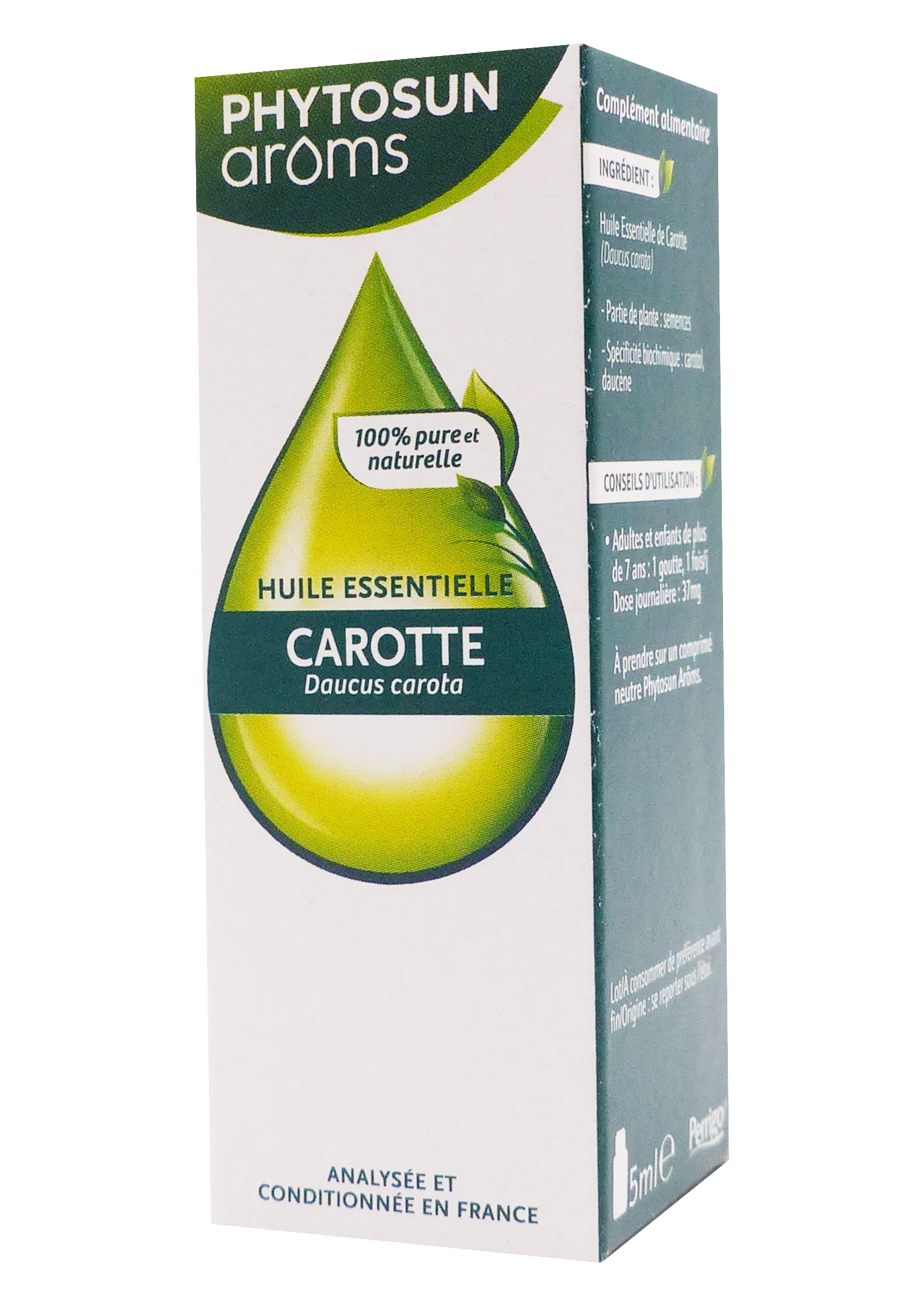 PHYTOSUN HUILE ESSENTIELLE DE CAROTTE 5ML 1 phytosun aroms carotte