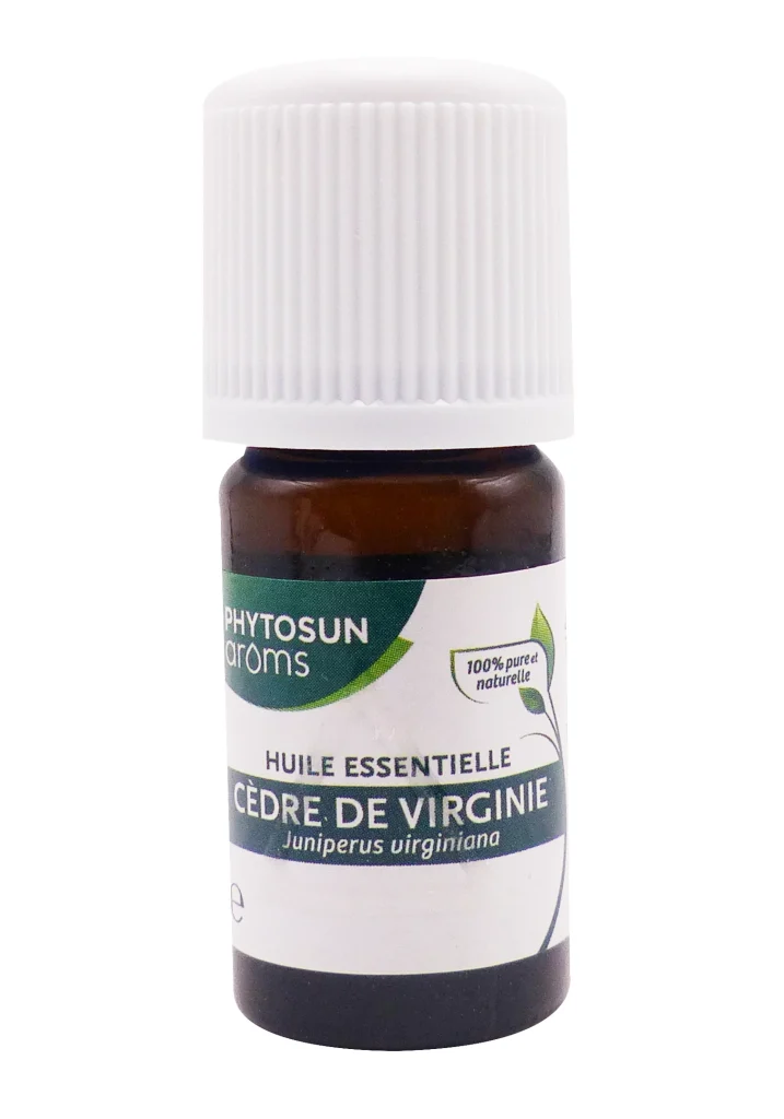 PHYTOSUN AROMS HUILE ESSENTIELLE CEDRE DE VIRGINIE 5ML 3 phytosun aroms cedre de virginie flacon