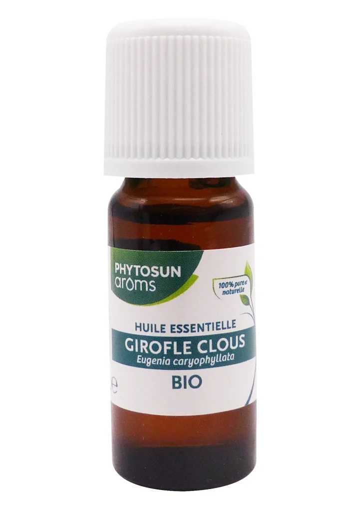 PHYTOSUN ARÔMS HUILE ESSENTIELLE CLOU DE GIROFLE BIO 10ML 4 phytosun aroms girofle clous bio huile essentielle