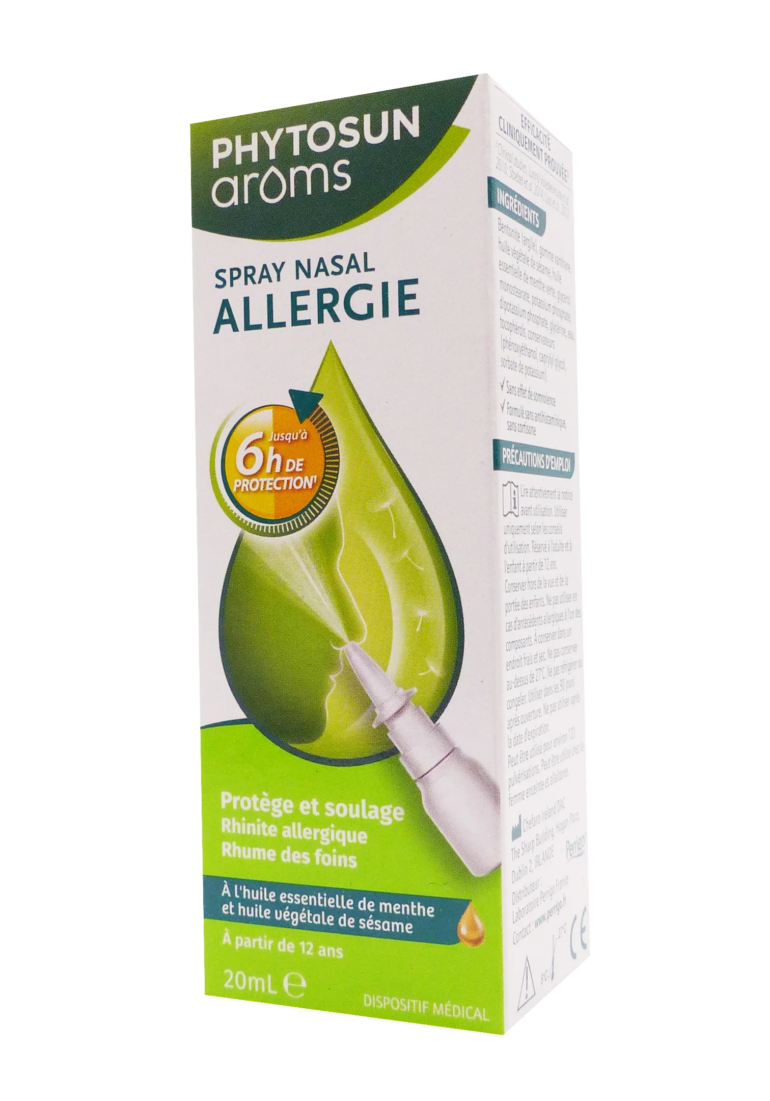 PHYTOSUN SPRAY NASAL ALLERGIE 20 ML 1 phytosun aroms spray nasal allergie 20 ml