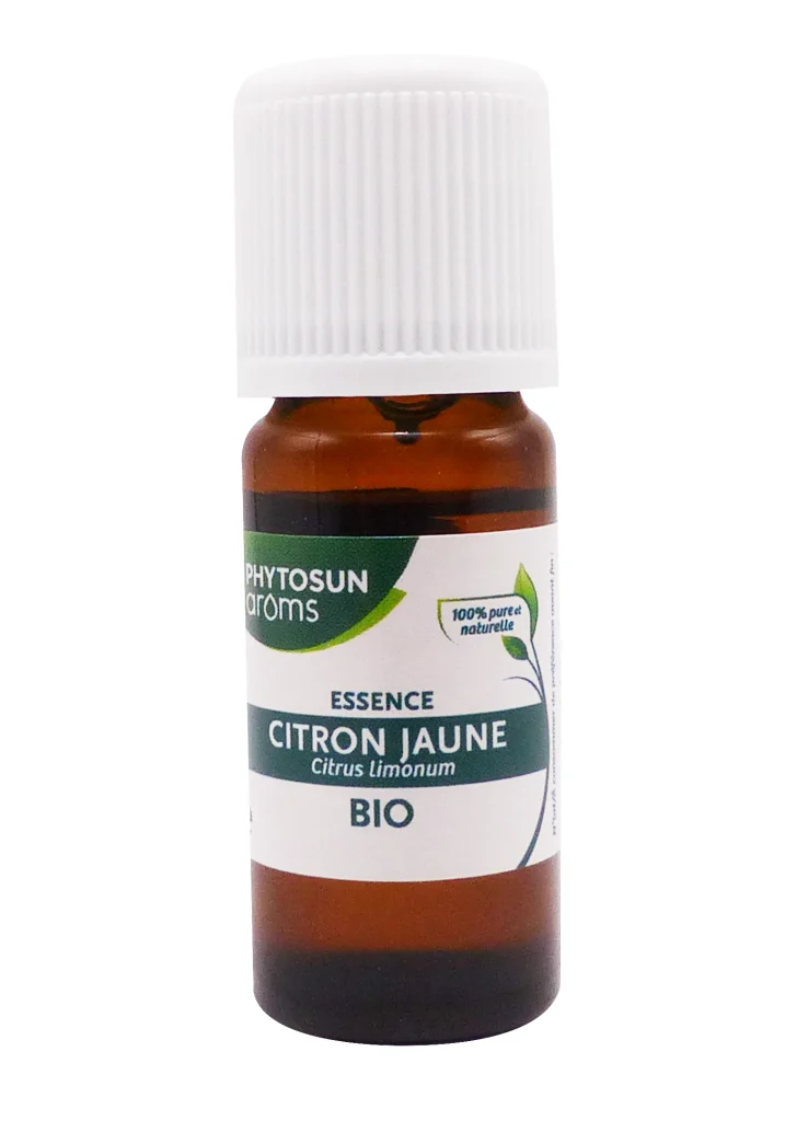 PHYTOSUN ARÔMS HUILE ESSENTIELLE CITRON JAUNE BIO 10ML 4 phytosun citron jaune bio
