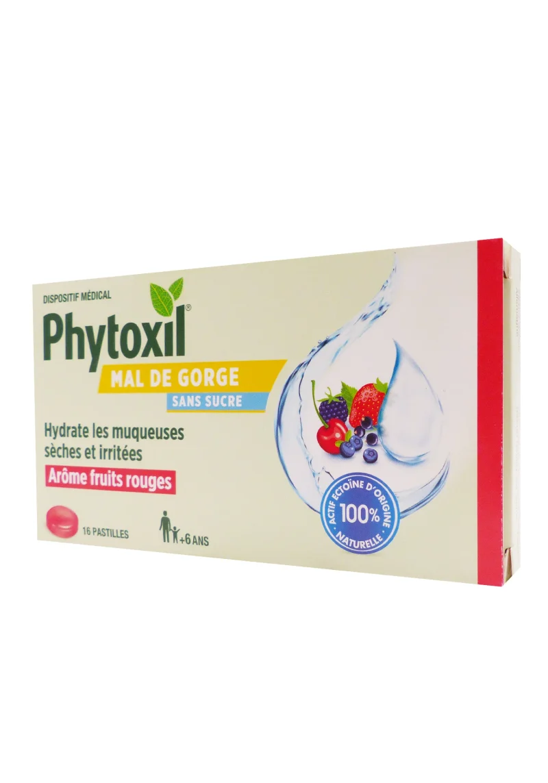 phytoxil mal de gorge sans sucre fruits rouges