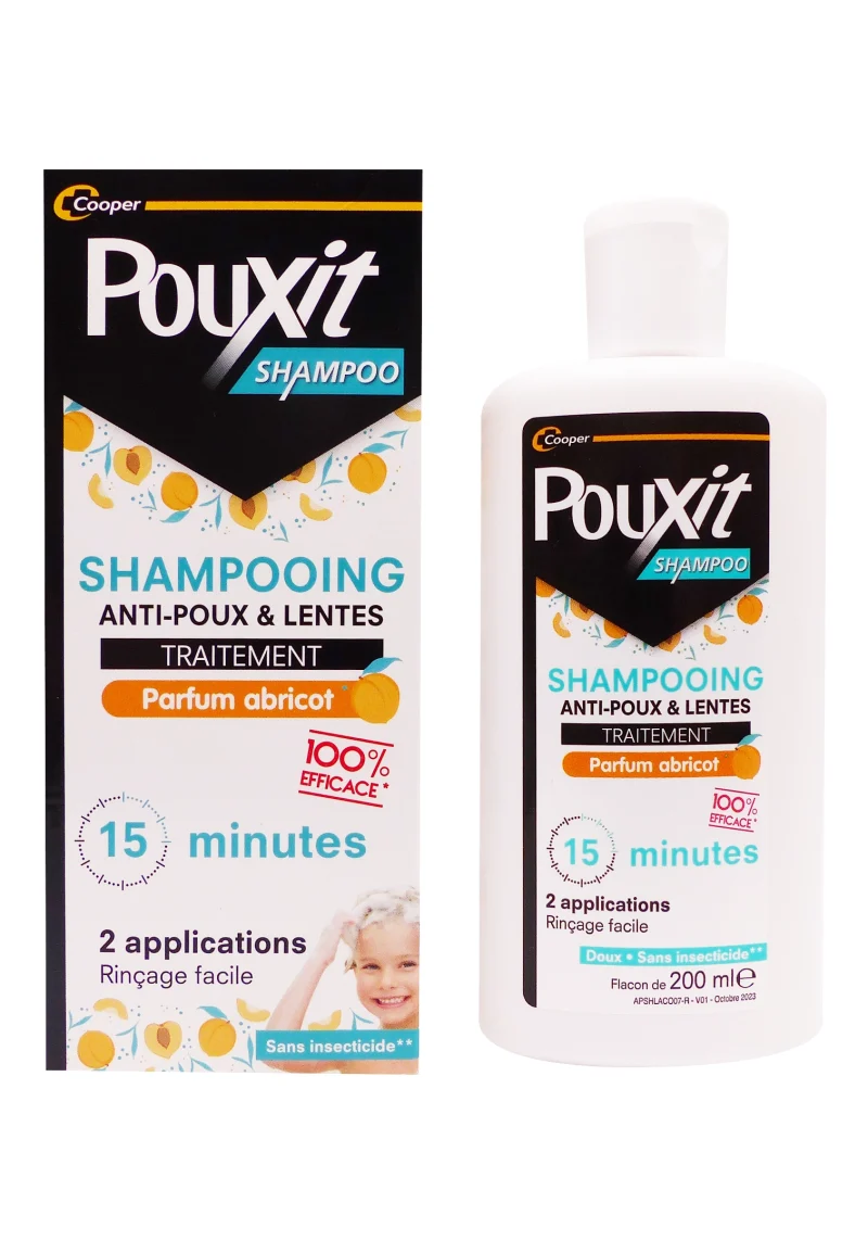 pouxit shampooing parfum abricot 200 ml