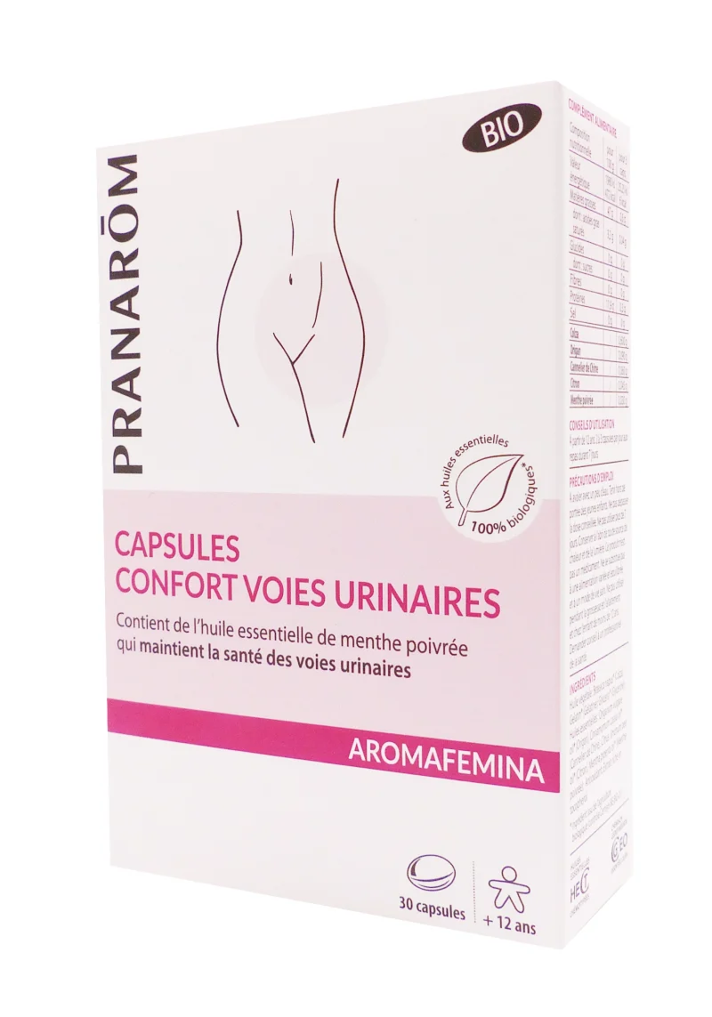 pranarom capsules confort voies urinaires 30 capsules