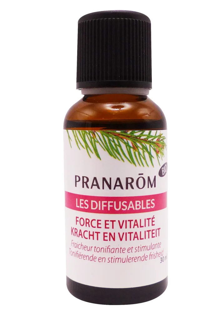 PRANAROM FORCE ET VITALITE LES DIFFUSABLES BIO 30ML 3 pranarom diffusable flacon