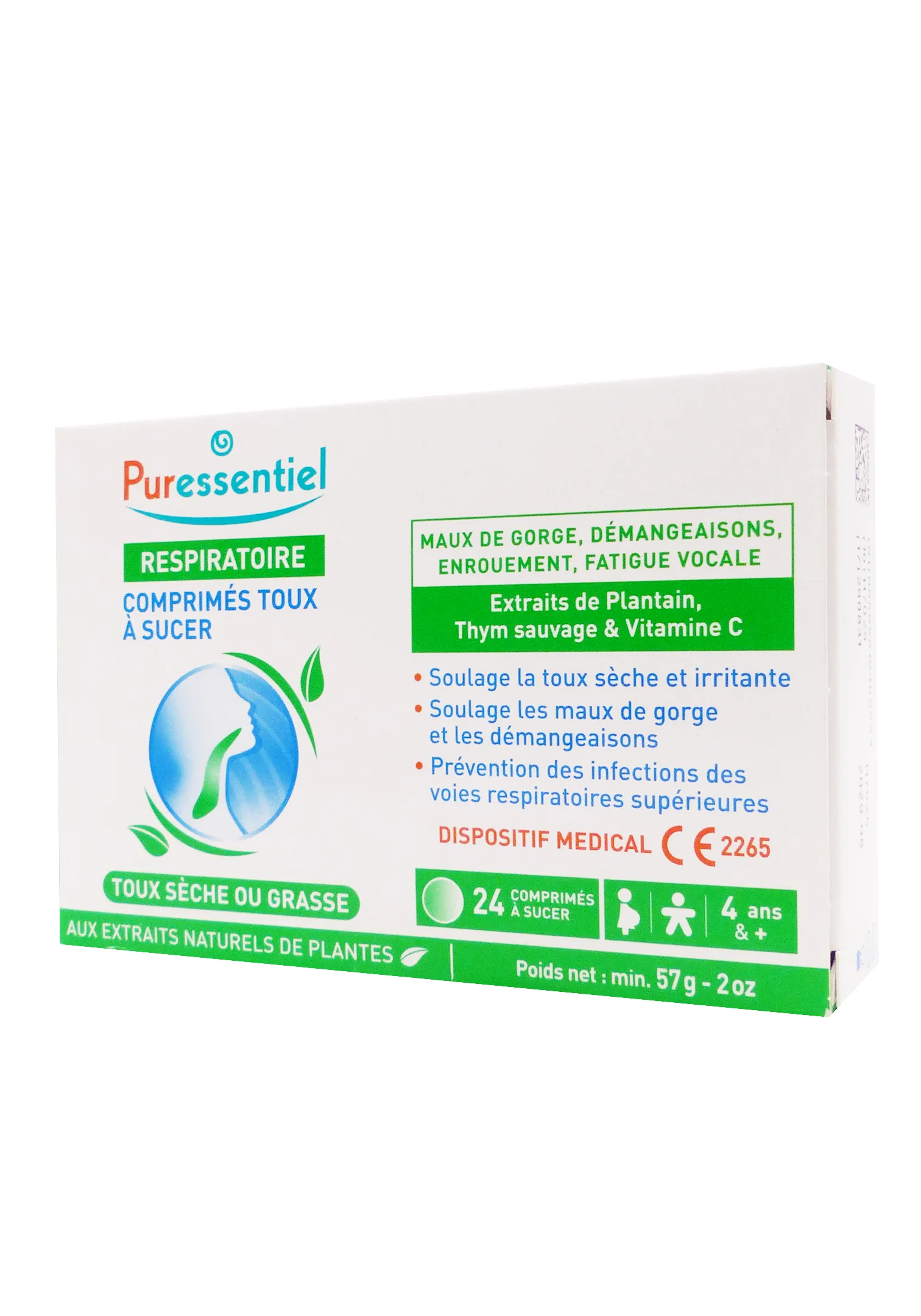 PURESSENTIEL RESPIRATOIRE COMPRIMES TOUX A SUCER 24 COMPRIMES 1 puressentiel comprimés toux