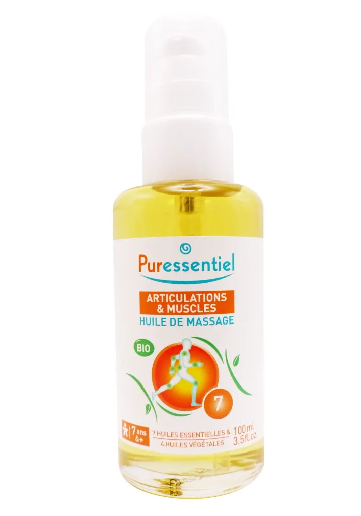 PURESSENTIEL HUILE DE MASSAGE BIO MUSCULAIRE 100ML 3 puressentiel huile de massage 100 ml