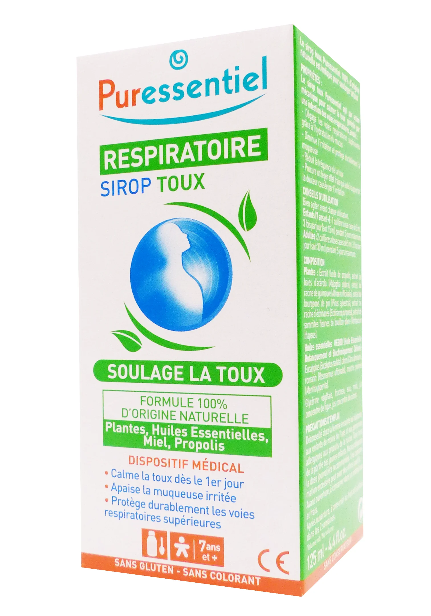 PURESSENTIEL RESPIRATOIRE SIROP TOUX 125 ML 1 puressentiel respiratoire sirop toux