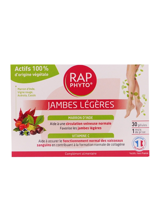 RAP PHYTO COMPLEMENT 30 GELULES 7 rap phyto jambes legeres