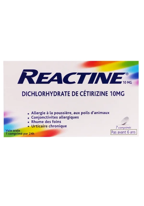 reactine 7 comprimés