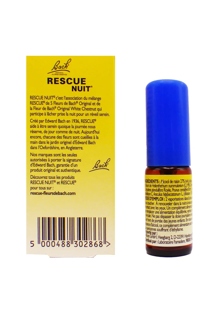 RESCUE NUITS HARMONIEUSES SPRAY 7ML 3 rescue nuit spray dos