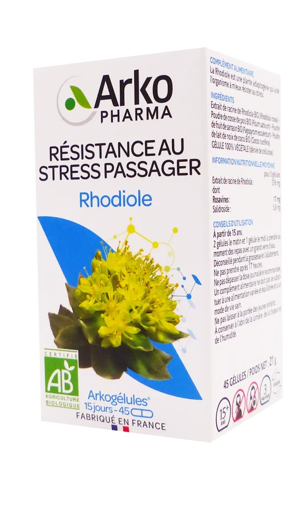 ARKOGELULES RHODIOLE BIO 45 GELULES ARKOPHARMA 3 rhodiole 45 gelules