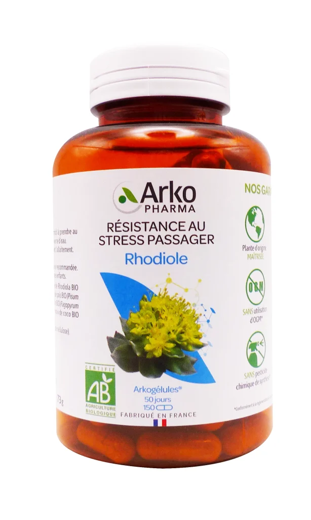 ARKOGELULES RHODIOLE BIO 150 GELULES ARKOPHARMA 2 rhodiole pot