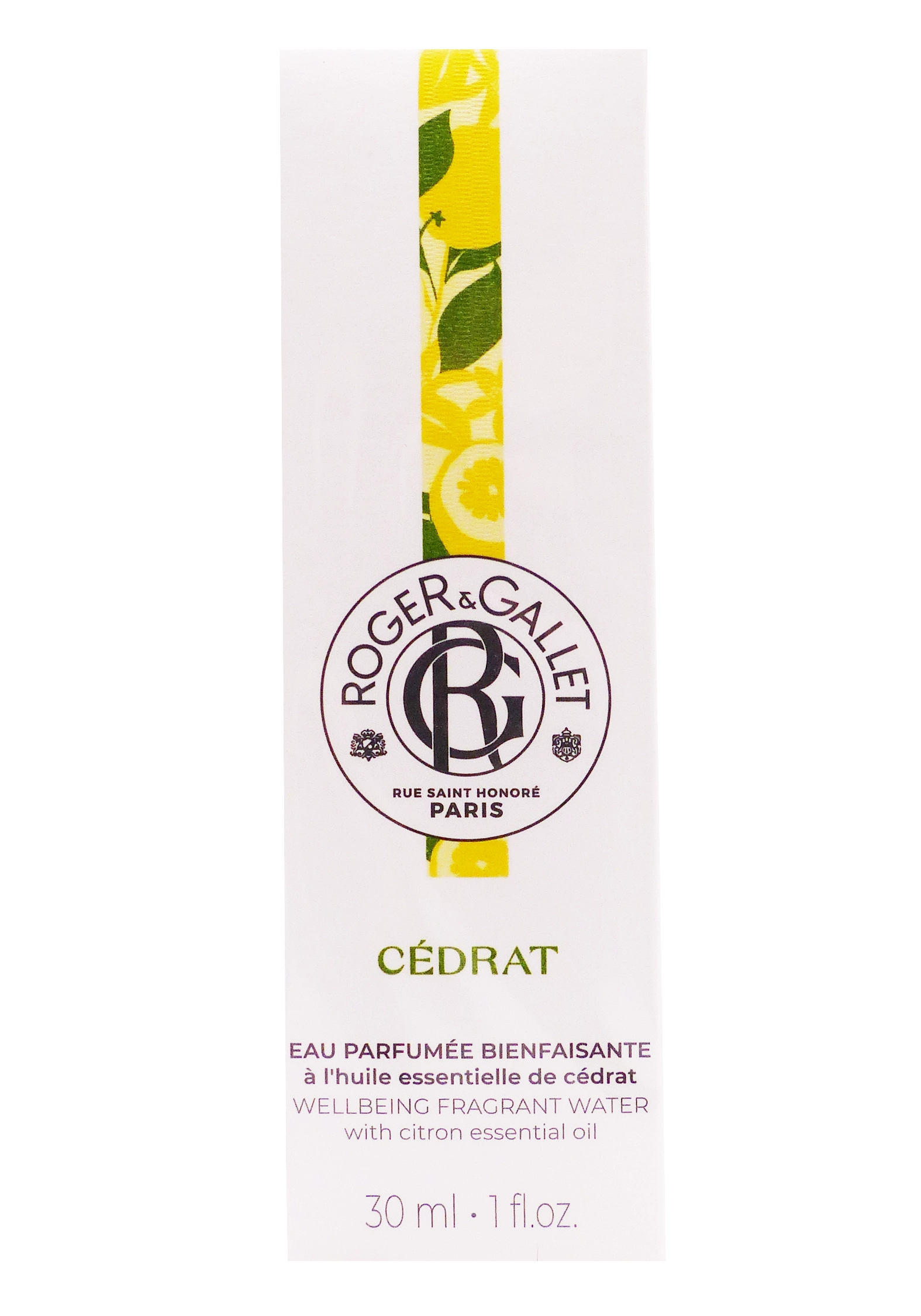 ROGER & GALLET CEDRAT VAPORISATEUR 30ML 1 roger et gallet eau parfumée cédrat 30 ml