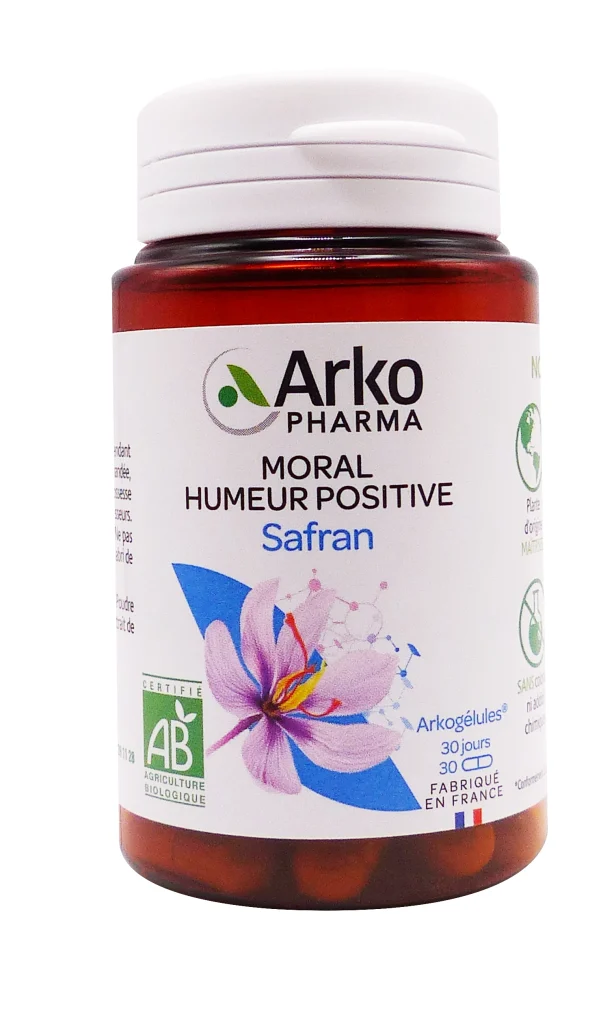 ARKOGELULES SAFRAN BIO 30 GELULES ARKOPHARMA 4 safran 30 gelules pot