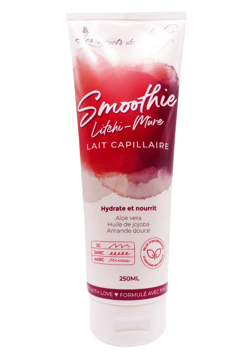 smoothie litchi mure lait capillaire 250 ml loly
