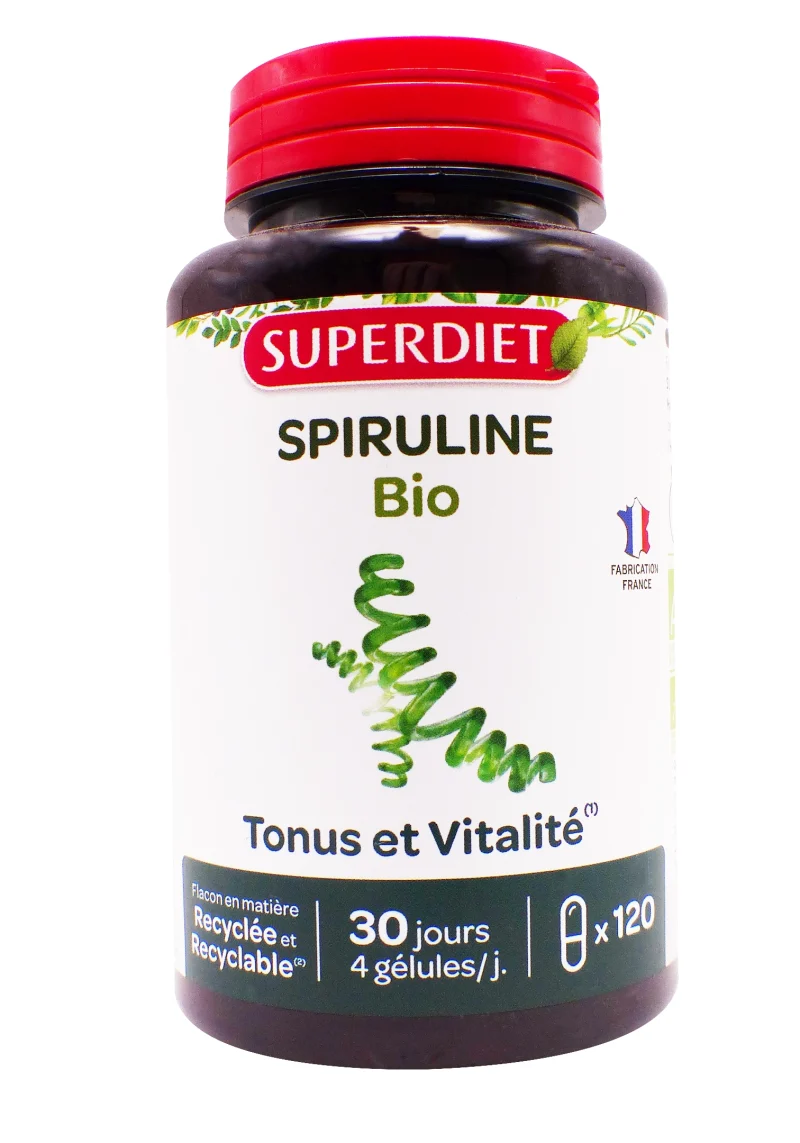 superdiet spiruline bio 120 gélules