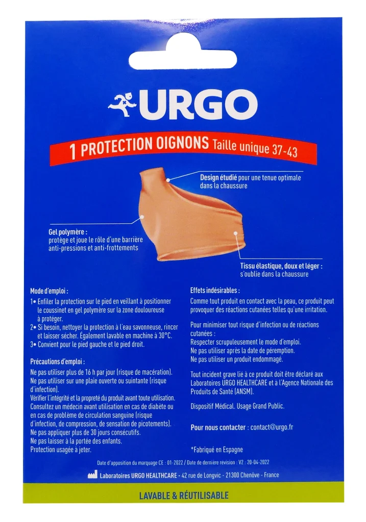 URGO 1 PROTECTION OIGNONS 3 urgo protection oignons dos