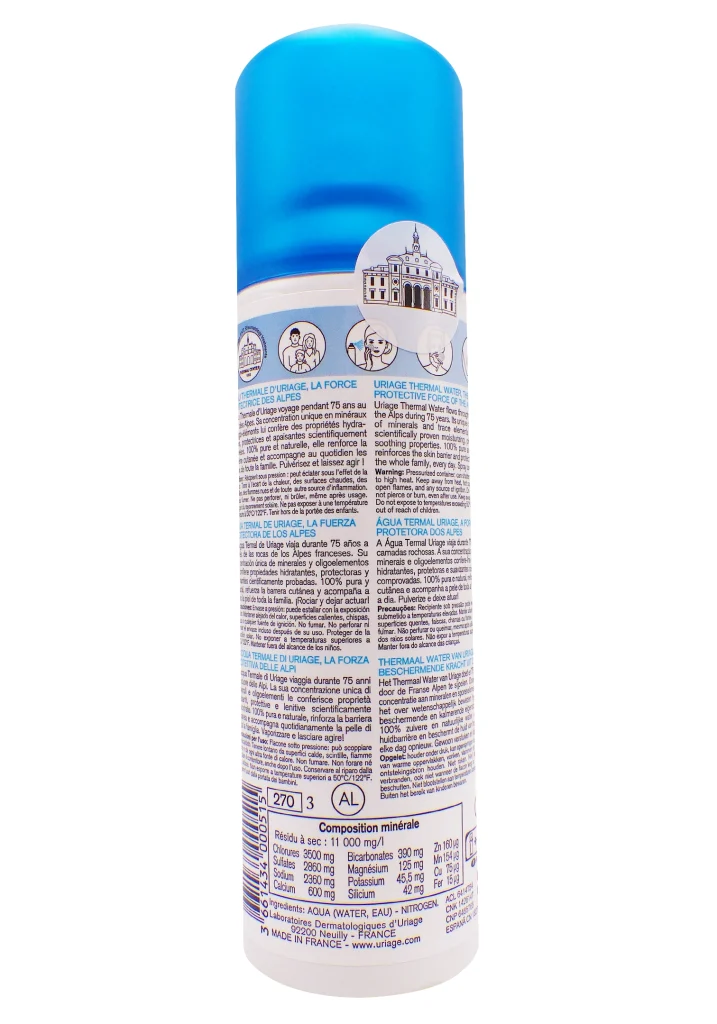 URIAGE EAU THERMAL SPRAY 150ML 3 uriage eau thermale brume dos