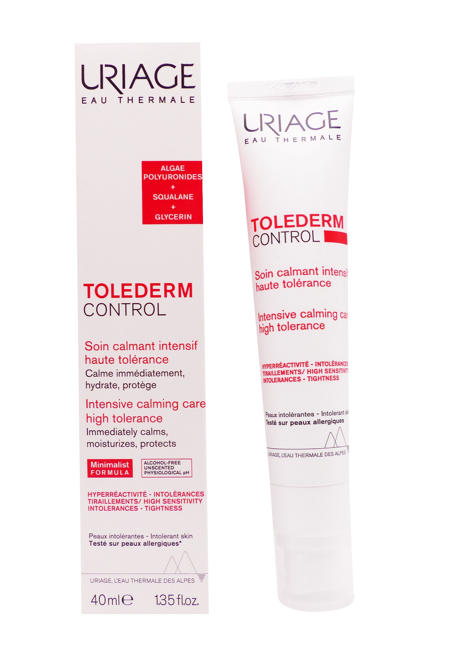 URIAGE TOLEDERM CONTROL SOIN CALMANT INTENSIF HAUTE TOLERANCE 40ML 1 uriage tolederm control soin calemant intensif 40 ml