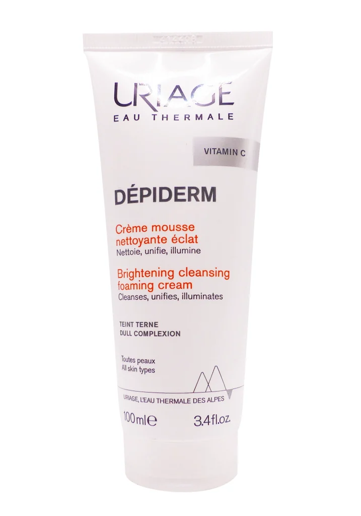 URIAGE DEPIDERM CREME MOUSSE NETTOYANTE ECLAT 100ML 2 uriage vitamin c 100 ml creme mousse nettoyante eclat