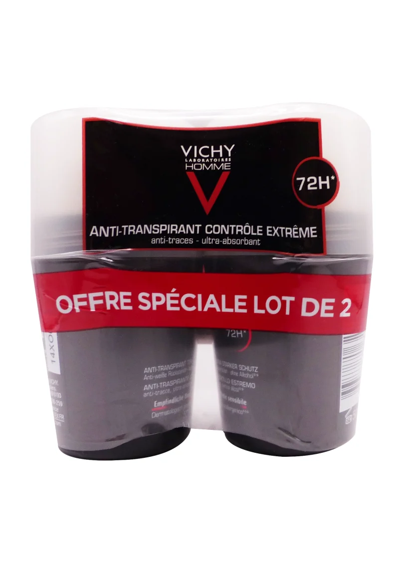 vichy homme lot 72h offre spéciale déodorant