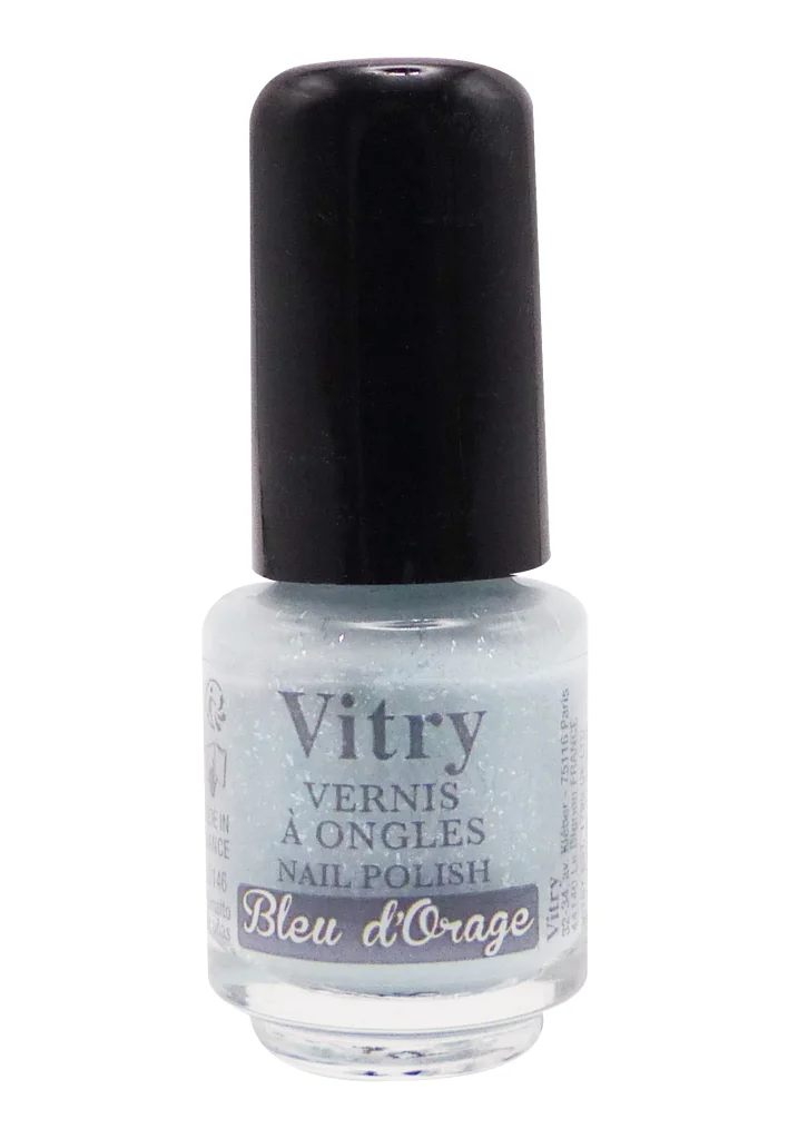 VITRY VERNIS A ONGLES MINI N°146 BLEU ORAGE 4ML 2 vitry bleu dorage