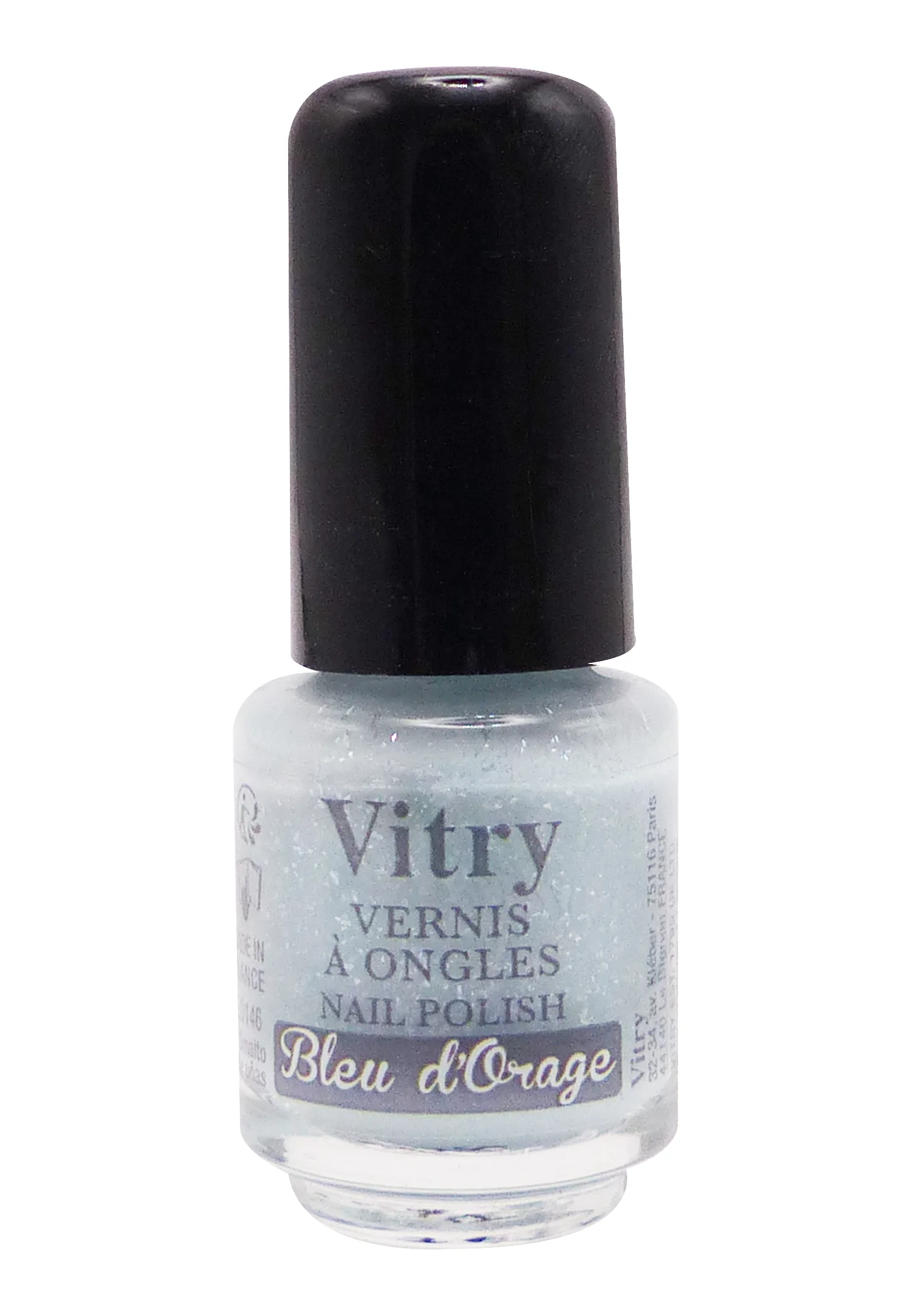 VITRY VERNIS A ONGLES MINI N°146 BLEU ORAGE 4ML 1 vitry bleu d'orage