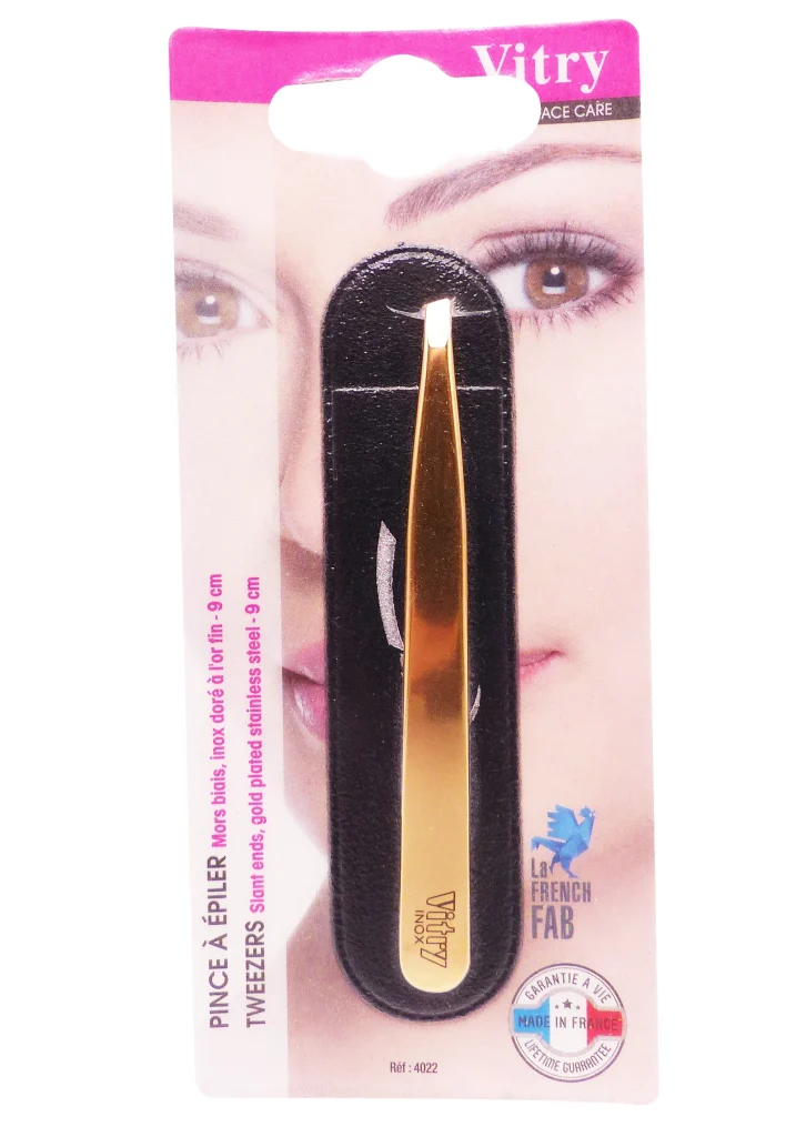 VITRY PINCE A EPILEE INOX DORE 9 CM 2 vitry inox