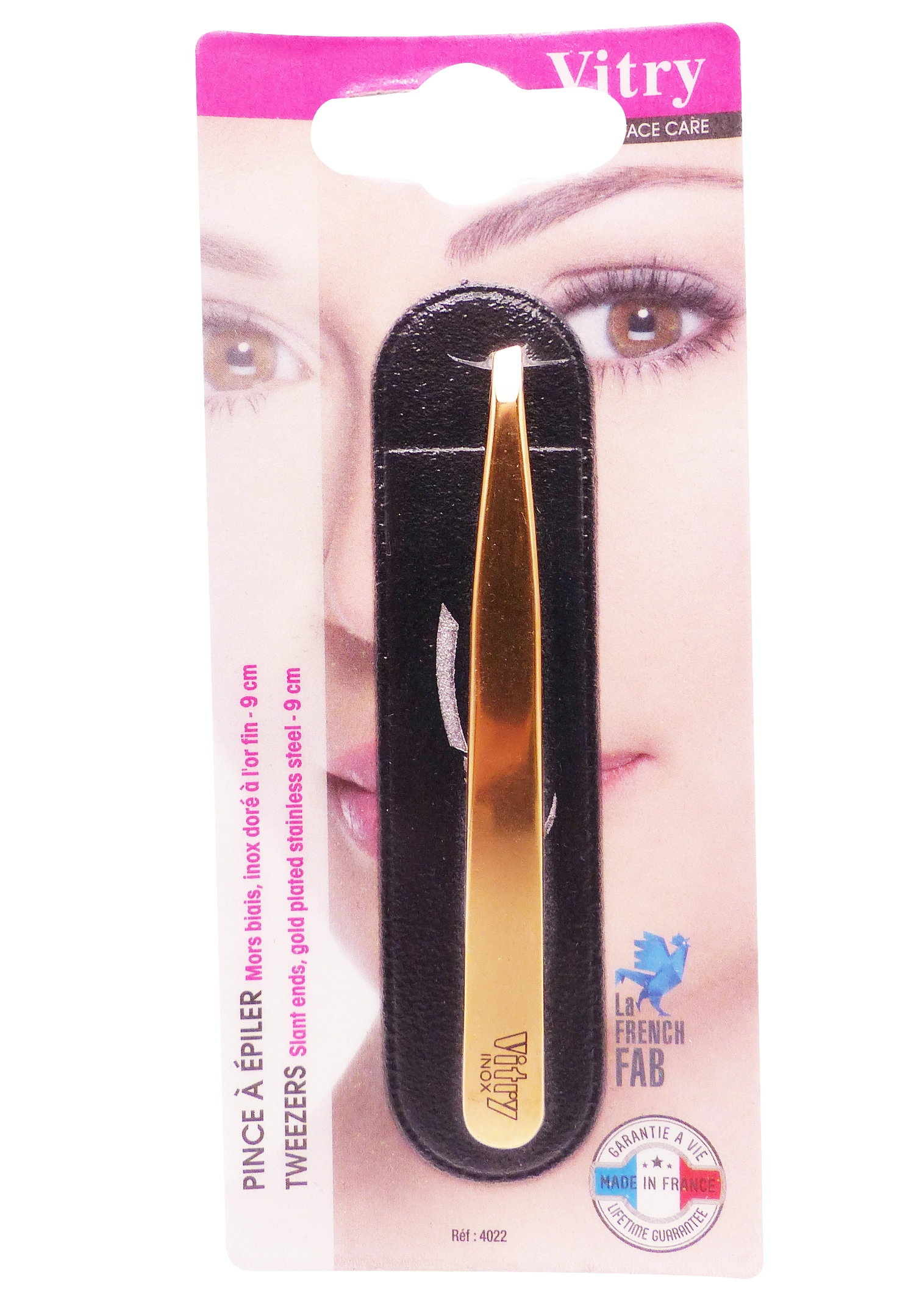 VITRY PINCE A EPILEE INOX DORE 9 CM 1 vitry inox