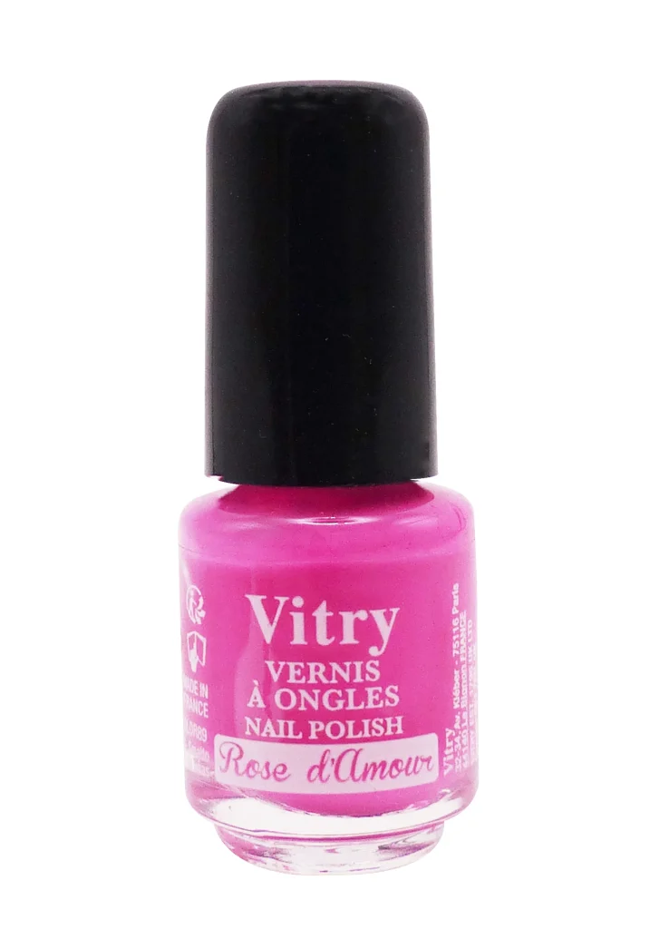 VITRY VERNIS A ONGLES MINI N°89 ROSE D'AMOUR 4ML 2 vitry rose damour