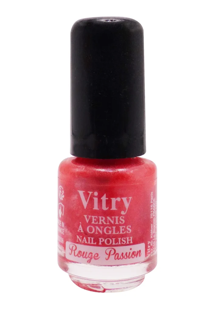 VITRY VERNIS A ONGLES MINI N°51 ROUGE PASSION 4ML 2 vitry rouge passion