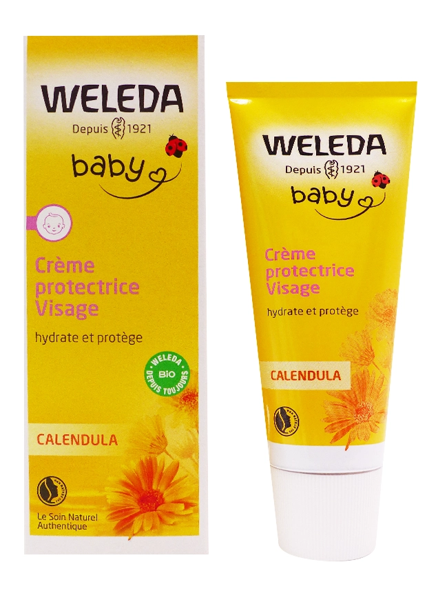 WELEDA CREME PROTECTRICE VISAGE AU CALENDULA BEBE 50ML 3 weleda creme protectrice calendula