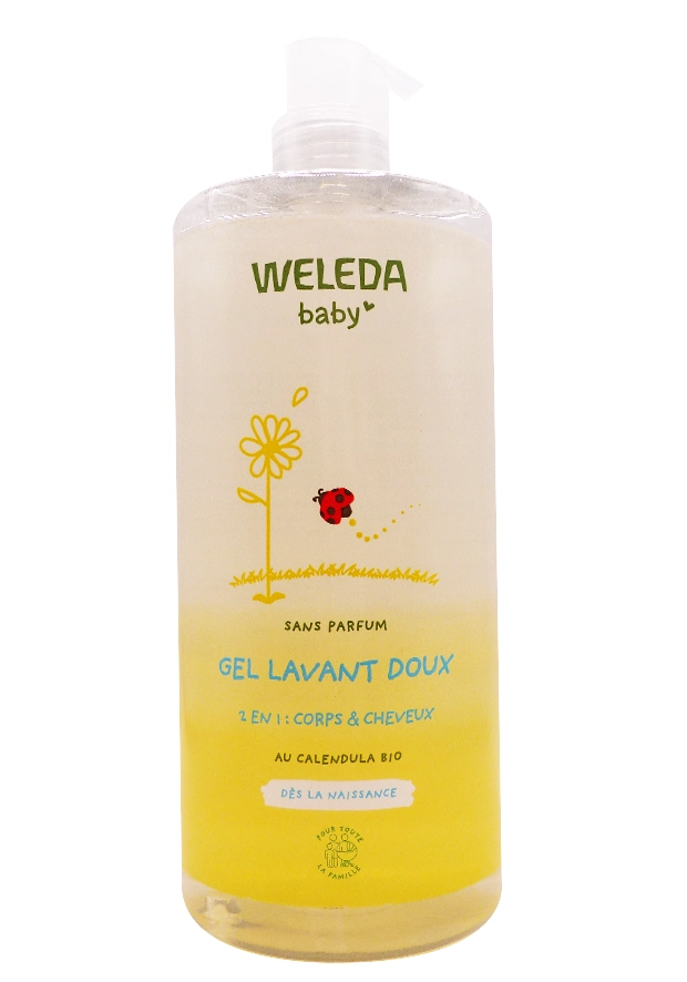 WELEDA GEL LAVANT CALENDULA SANS PARFUM 750ML 2 weleda gel lavant doux