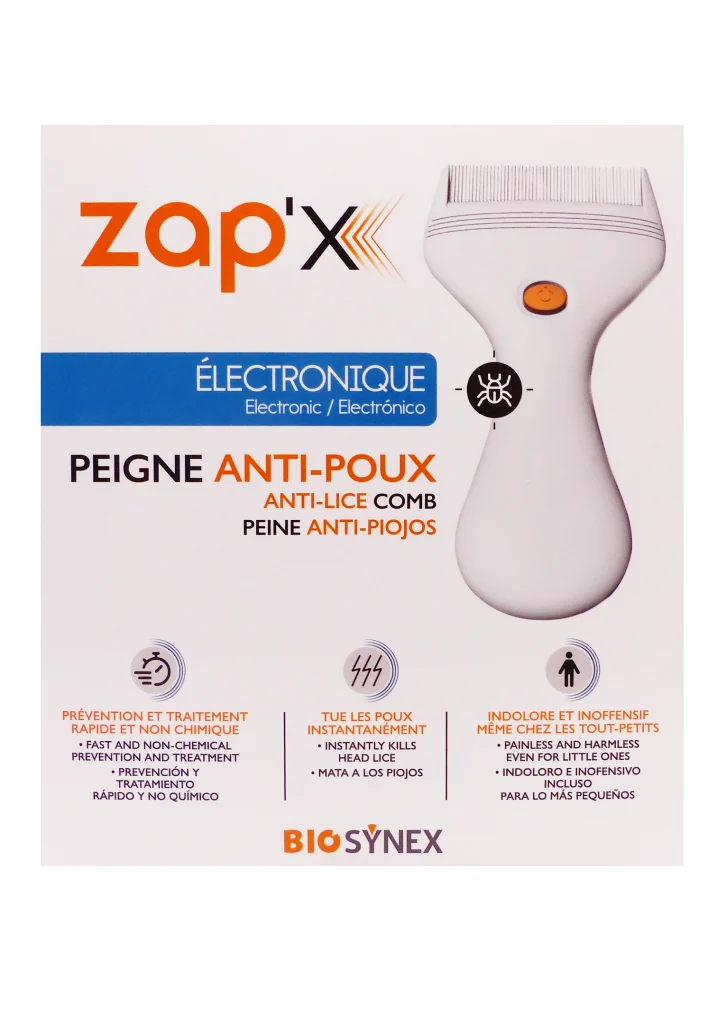 ZAP'X 1 PEIGNE ANTI-POUX ELECTRONIQUE 2 zapx peigne anti poux electronique