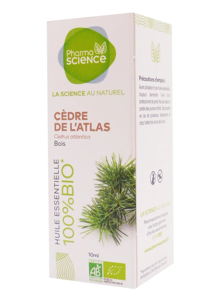 PHARMASCIENCE HUILE ESSENTIELLE CEDRE DE L'ATLAS BIO 10 ML 2 cedre de latlas pharmascience