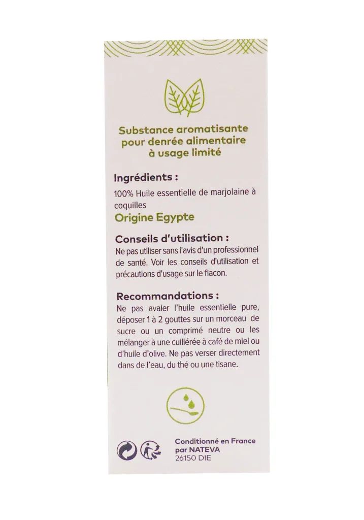 PHARMASCIENCE HUILE ESSENTIELLE DE MARJOLAINE A COQUILLES 10 ML 4 dos huile essentielle 2