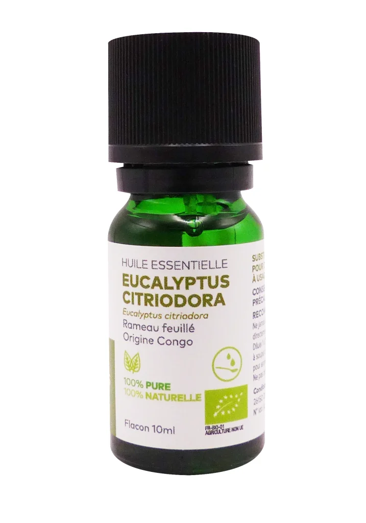 PHARMASCIENCE HUILE ESSENTIELLE EUCALYPTUS CITRIODORA 10 ML 3 eucalyptus citriodora flacon
