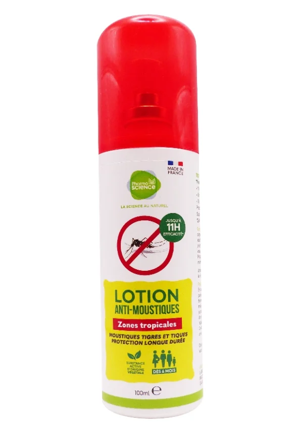 lotion anti moustiques 100 ml pharmascience