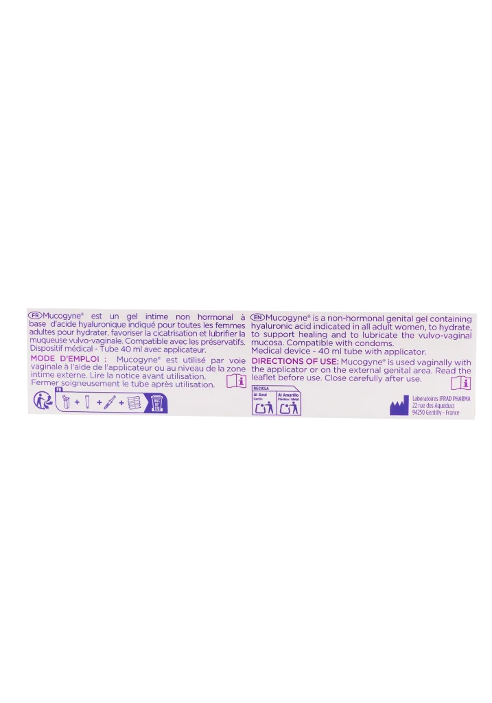 MUCOGYNE GEL INTIME 40ML 3 mucogyne dos