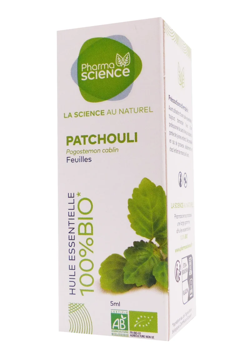 pharmascience patchouli huile essentielle bio 5 ml