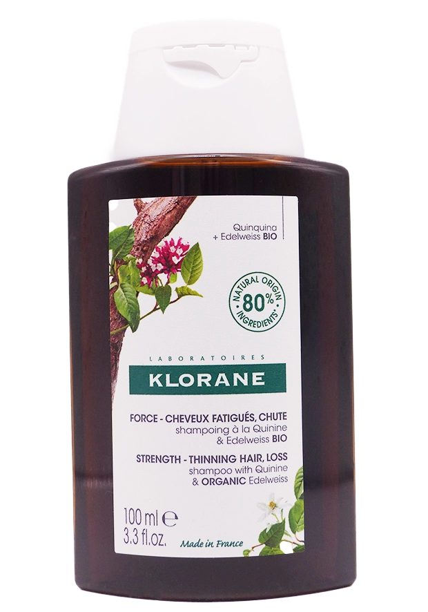 KLORANE SHAMPOING QUINQUINA ET EDELWEISS BIO 100 ML 8 klorane quinine 100 ml shampooing