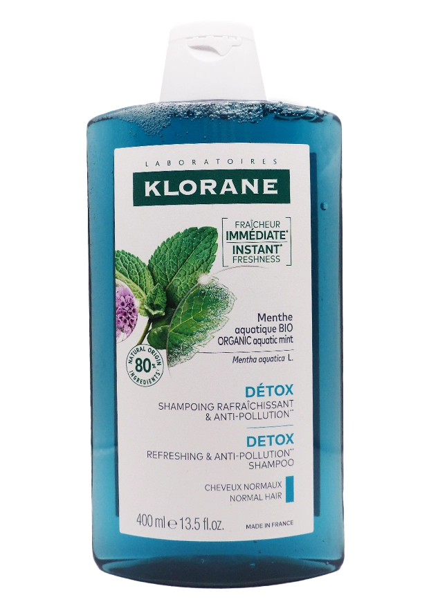 KLORANE SHAMPOOING DETOX MENTHE AQUATIQUE 400 ML 5 klorane shampooing detox menthe 400 ml