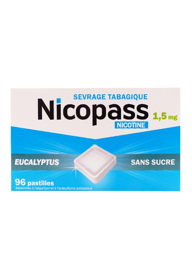 Produits 1 nicopass 1,5 mg eucalyptus sans sucre