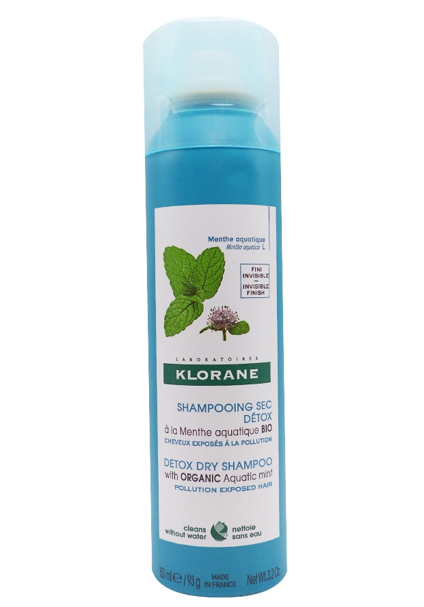 KLORANE SHAMPOING SEC DETOX MENTHE BIO 150 ML 9 shampooing sec menthe 150 ml klorane